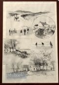 J Holland Tringham (1861-1908) after - Magazine illustrated montage titled The Rosapenna Golf