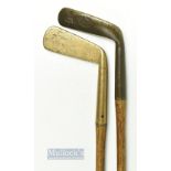 Early Willie Park Brass Blade and an early Brass Gem Putter (2) - W Park Musselburgh thick brass