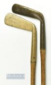 Early Willie Park Brass Blade and an early Brass Gem Putter (2) - W Park Musselburgh thick brass