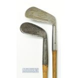 2x Interesting irons from different eras - unnamed smf rut niblick with a stunning full length