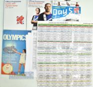 1972-2012 Olympic Games preview and official programmes, to include 1972 Munich BOA preview, this