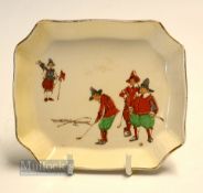 Scarce Royal Doulton Crombie Series Ware cash/trinket dish - with makers transfer logo, Pattern