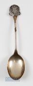 1927 West Middlesex Golf Club Large Silver Dessert Spoon - hallmarked Birmingham 1926 - overall 6"