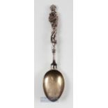 1931 Lucifer silver golfing teaspoon - hallmarked Birmingham 1931 made by Sydney & Co. Hockley,
