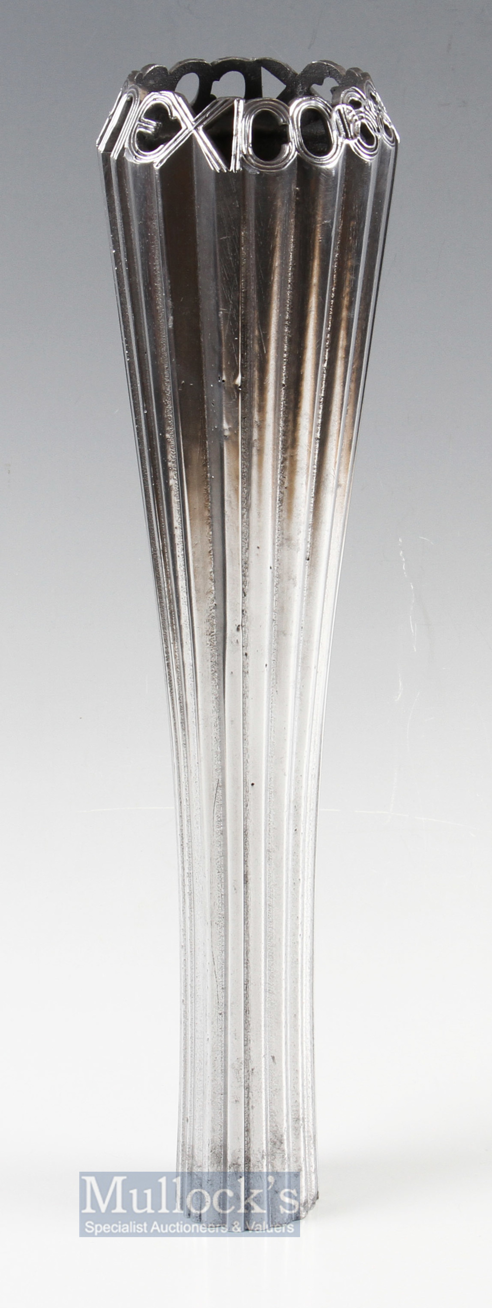 1968 Mexico Olympic Games bearer's torch, of the type used for the relay within Mexico as distinct