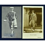 2x 1920/30s Famous Actor/Sportsman Golfing Postcards- American Hollywood actor Charles 'Buddy'
