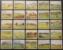 WD and HO Wills Golfing cigarette cards c1924 titled "Golfing" complete set of 25/25 large format (