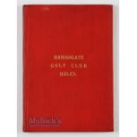 Scarce 1907 Harrogate Golf Club (Est 1892) Rules and Members Handbook - in the original red cloth