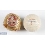2x interesting pattern golf balls - U.S Electronics "True Blue Cadwell Cover" No.3 c1950 appears