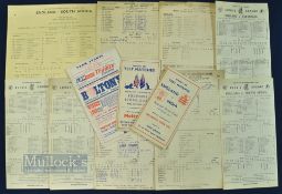 1950-1968 Crickets Scorecards International and County teams to include England West Indies 1950,