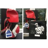 Tom Watson Signed Album Page & 1983 British Open Replica Golf Bag features a signed album page and
