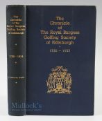 Robbie, J Cameron- "The Chronicle of the Royal Burgess Golfing Society of Edinburgh 1735-1935" 1st