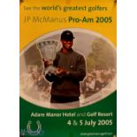 1997 Murphy's Irish Open Golf Poster depicts Sam Torrance measures 60x42cm approx. plus 3x 2005 LP