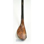 Forgan St Andrews Showing the Oak Tree Stamp mark - transitional light stained driver c1890 -