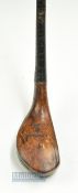 Forgan St Andrews Showing the Oak Tree Stamp mark - transitional light stained driver c1890 -