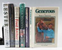 Horse Racing Hardback Books, signed and unsigned 1st editions to include Champions Story signed
