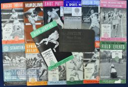 c1960 Amateur Athletic Association Booklets, to include discus, high jump, pole vault, javelin,