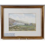 Sandy Lines - original water colour 'Saunton Golf Club' c1980 signed lower right hand corner - image