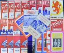 1965-1973 Halifax Speedway Programmes noted programmes of July 10th Halifax v Cradley Heath, July