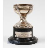 R A Whitcombe - 1937 East Brighton Golf Club Course Record Score Silver Trophy - the silver cup with