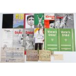 1953-2000 Mixed lot of Cricket Ephemera to include England V Australia 1953 scorecards, England v