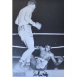 Sir Henry Cooper Signed Boxing photograph - Henry Cooper v Muhammad Ali - signed Sir Henry Cooper,