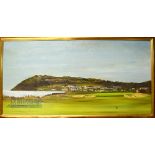 Brendan Hayes (Modern Irish Artist) - signed oil and acrylic on canvass titled "Bray From