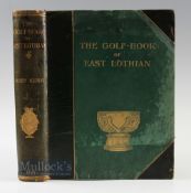 Kerr, John - signed "The Golf Book of East Lothian" large paper signed ltd ed 1896 subscribers no