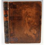 1772 Early Golf Reference - Very Rare Period Leather Bound Collection of The Edinburgh Advertiser