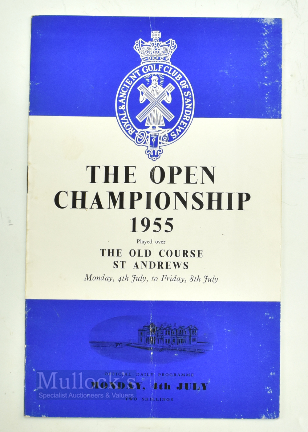 1955 British Open Championship Golf Programme The Old Course St Andrews, Monday 4th July to Friday