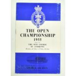 1955 British Open Championship Golf Programme The Old Course St Andrews, Monday 4th July to Friday