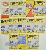 1949-1960 Liverpool Speedway programmes, to include July 18th 1949 Northern stars v Southern