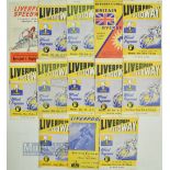 1949-1960 Liverpool Speedway programmes, to include July 18th 1949 Northern stars v Southern