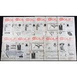 Collection of 1904 "Golf Illustrated" weekly magazines (11) 3x April, 3x May, 4x June - note 24th