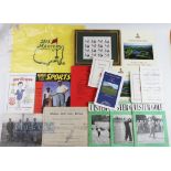 Assorted Golf related publications and magazines features 1966 International golf Match at Malone