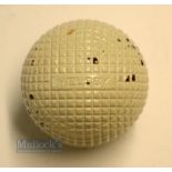 Fine The Telegraph Manufacturing Co "The Helsby" moulded mesh guttie golf ball c1898 - with 2x