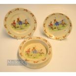 Royal Doulton "The Bunnykins" Children golfing cereal bowl and plates (3) - the include deep child's