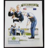 Philip Walton and Paul Trevillion Signed 'Ryder Cup '95' Limited Edition Golf Print signed by both