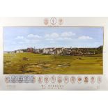 Waugh, Bill (Signed) ltd ed colour golf print 'St Andrews The Home of Golf' signed in pencil to