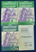 1945-1949 Sheffield Speedway Programmes a 1945 second post war meeting Sept 20th Lancashire v