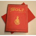 1899 Golf Illustrated Magazine Bound Vol. No. II Oct 13 to Dec 29 - in publishers red and gilt cloth