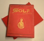 1899 Golf Illustrated Magazine Bound Vol. No. II Oct 13 to Dec 29 - in publishers red and gilt cloth