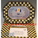2014 The 40th Ryder Cup Gleneagles - Mackenzie-Childs USA large decorative serving platter - the