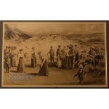 Michael Brown (1853-1947) after "Aberdovey: Ladies Golf Championship 1901" golf print - used for the