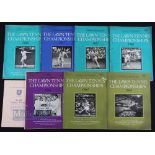 1957-1968 Wimbledon Tennis Programmes and general meeting 1966 booklet, to include 1st day 1957, 3rd