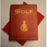 1901 Golf Illustrated Magazine Bound Vol No. IX 9 July 5 to September 27 - in publishers red and