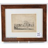 J Ewbank RSA (1779-1847) after - An early Golf Engraving titled 'Edinburgh Castle from