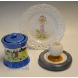 Collection of various golfing ceramics (3) - Carlton Ware Tea/Coffee/Tobacco Humidor decorated