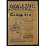 Rare 1900 "Golfing" Weekly Magazine - publ'd 20th September Price One Penny - Vol. IX No 27 c/w