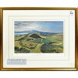 Craig Campbell (Signed) 'Out For Two- Royal Troon' Golfing Print